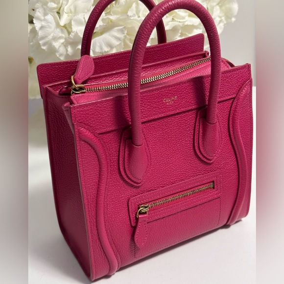 Celine Nano Luggage Bag- neon pink - Picture 3 of 12